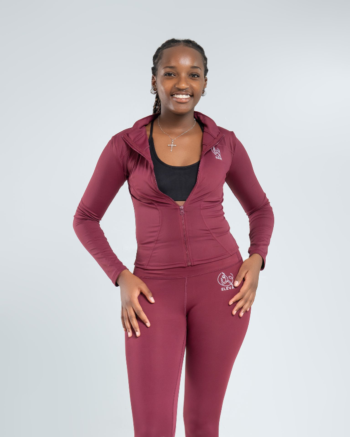Elèva Compression Jacket (Maroon, Medium)
